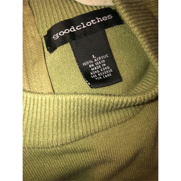 Olive Green Pull Over Sweater - Picture 4 of 4